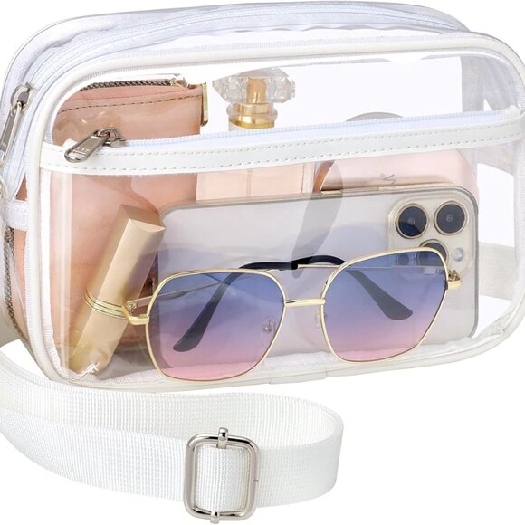 Clear Bag for Stadium Events - Clear Purses for Women Stadium Crossbody Concert - Picture 1 of 9